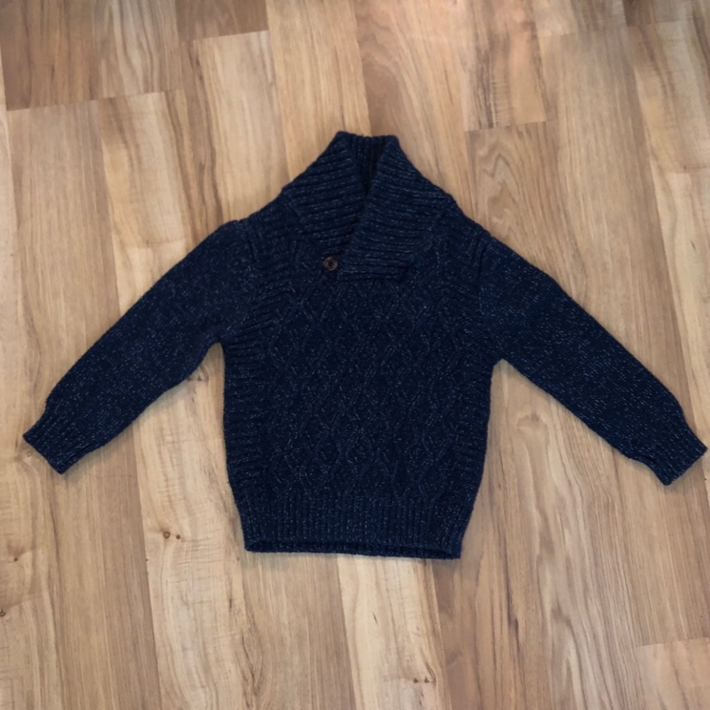 Cat & Jack Navy Crewneck Sweater 3T NWOT